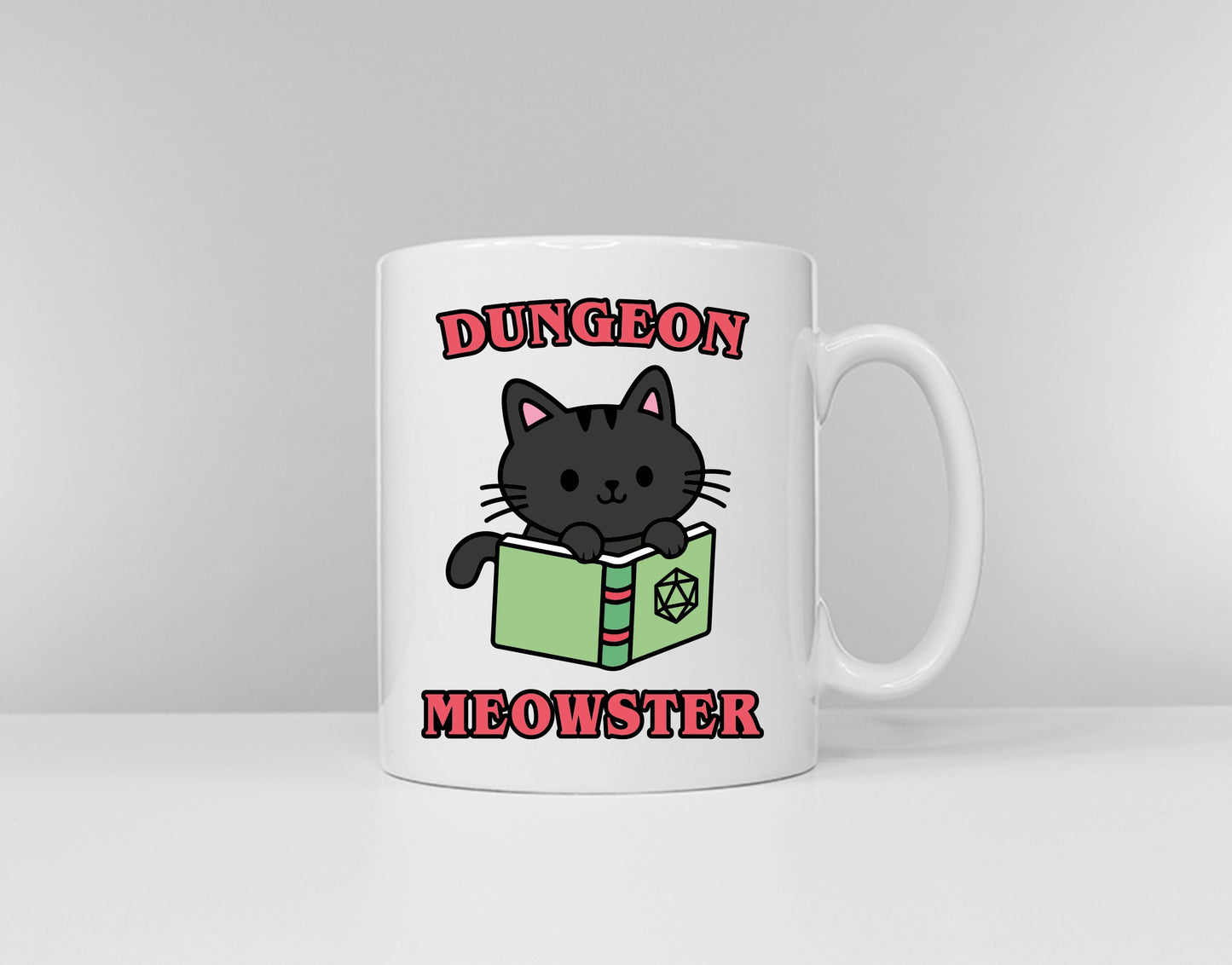 Dungeon Master Mug - Dungeon Meowster Cat Coffee Mug - D And D Mugs - Dungeons and Dragons Gift Ideas - D&D Gift - Mug For The DM