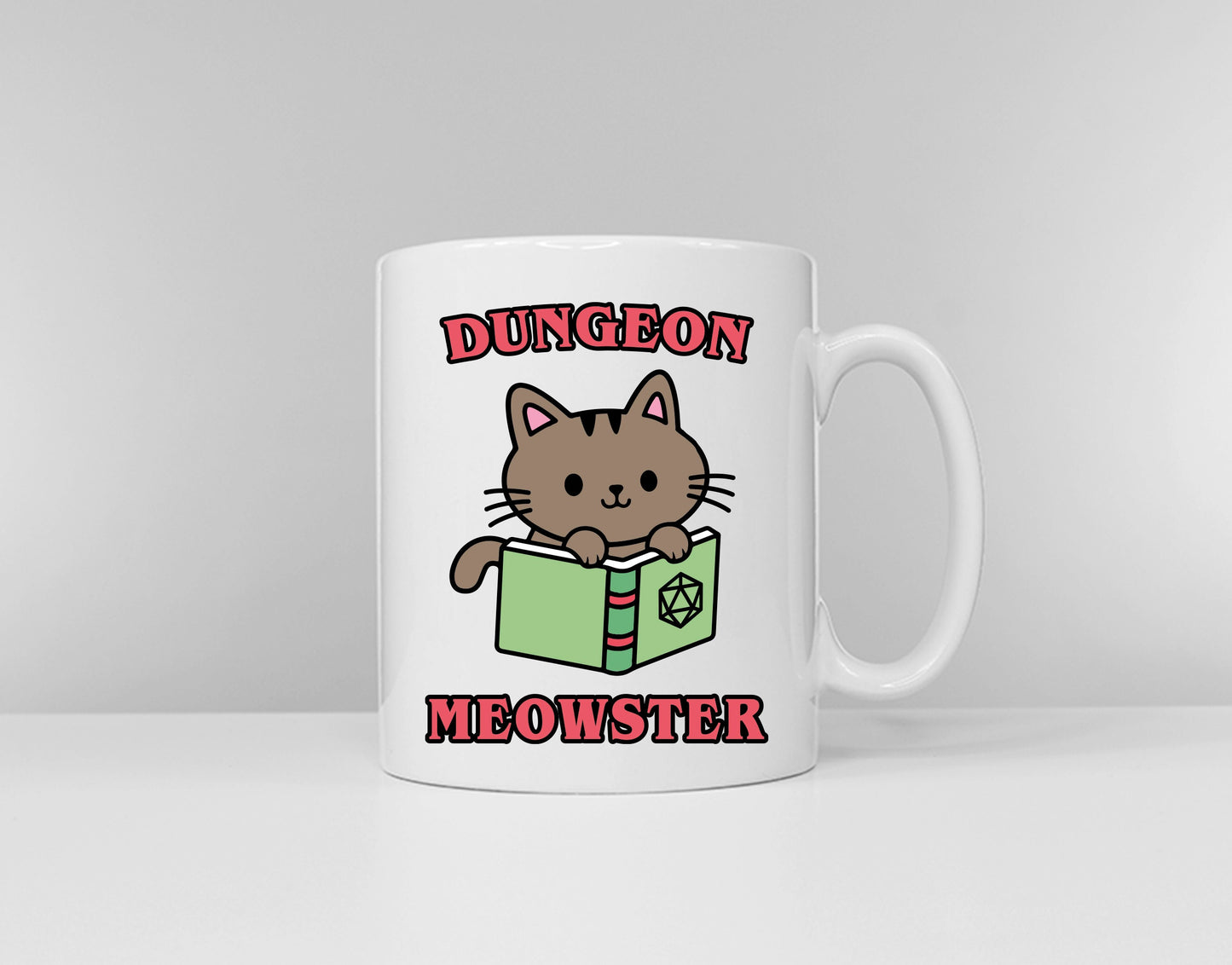 Dungeon Master Mug - Dungeon Meowster Cat Coffee Mug - D And D Mugs - Dungeons and Dragons Gift Ideas - D&D Gift - Mug For The DM