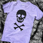 Pastel Goth T-Shirt - Skull And Crossbones Shirt - Pastel Purple Goth Clothing - Pastel Skull TShirt - Pastel Grunge Clothing T Shirt