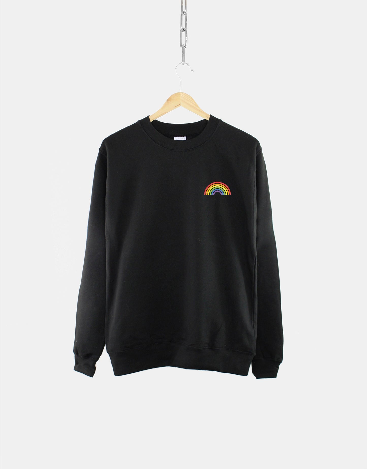 Pride Rainbow Sweatshirt - LGBTQ Pride Flag Sweatshirt - LGBT Gay Pride Sweater - Lesbian Gay Bisexual Transgender Queer Rainbow Flag Gift