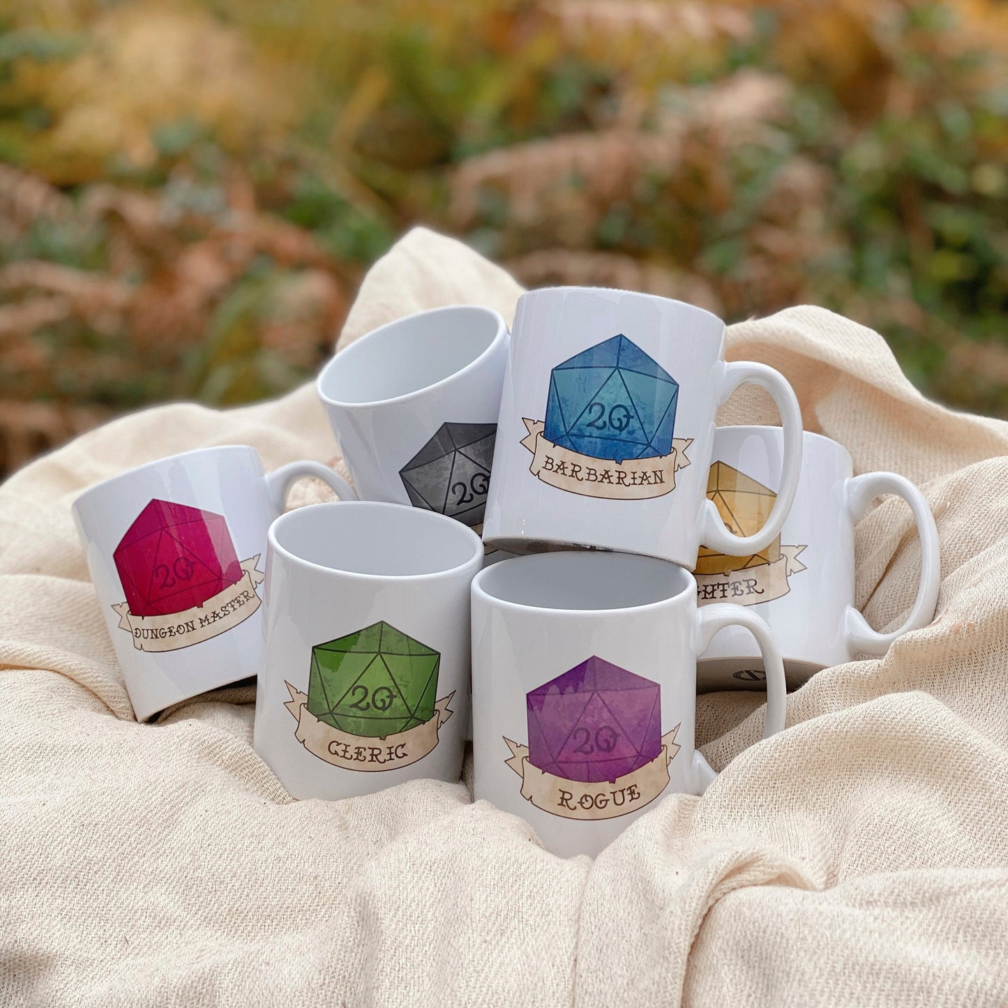 Personalized DnD Mugs - Customisable Dungeons and Dragons Class Mug - Personalised D&D Class Gifts