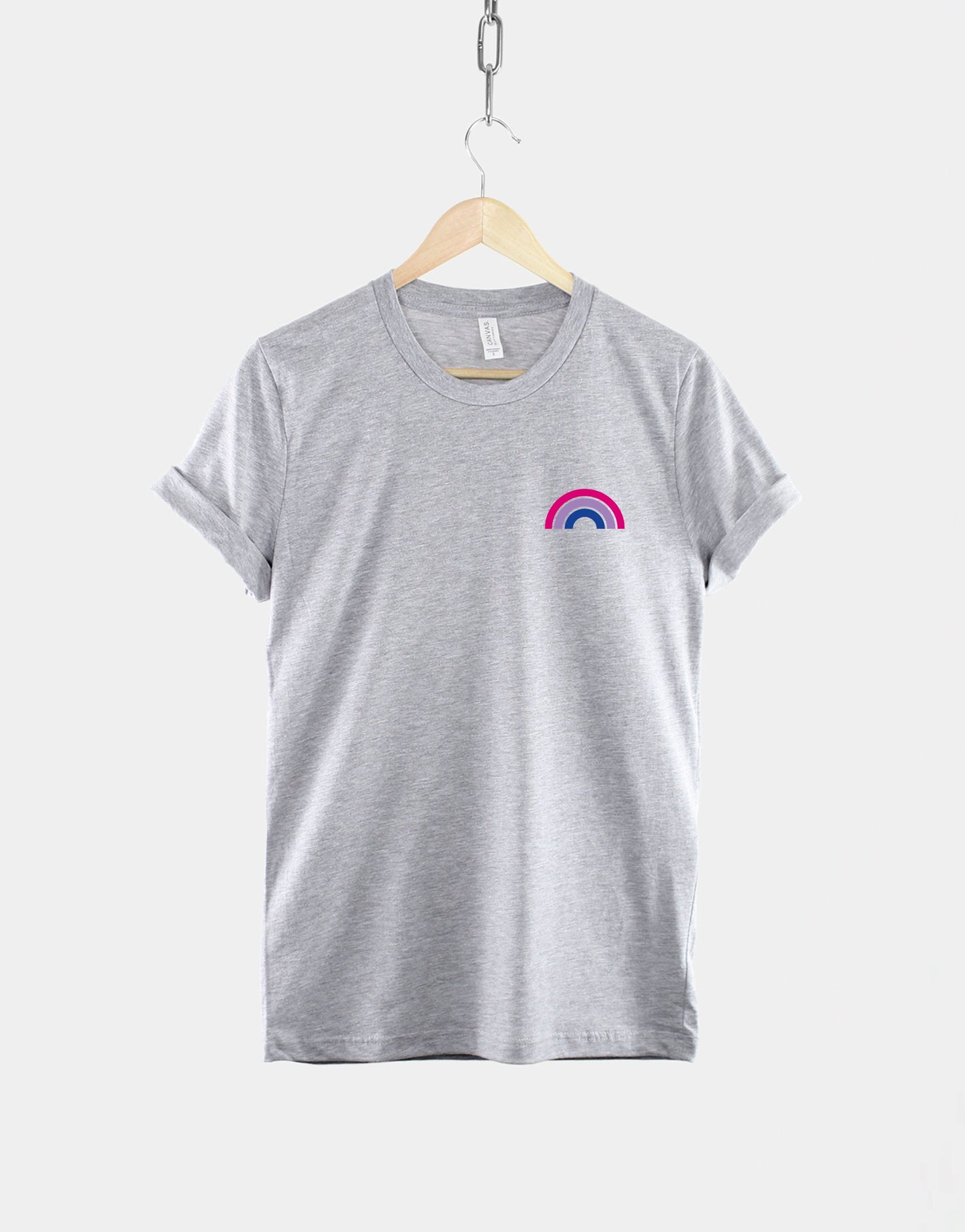 Bisexual Pride Shirt - Bi Pride T-Shirt - Bisexual Flag Shirt - LGBT Shirt - Minimalistic Bi Pride TShirt