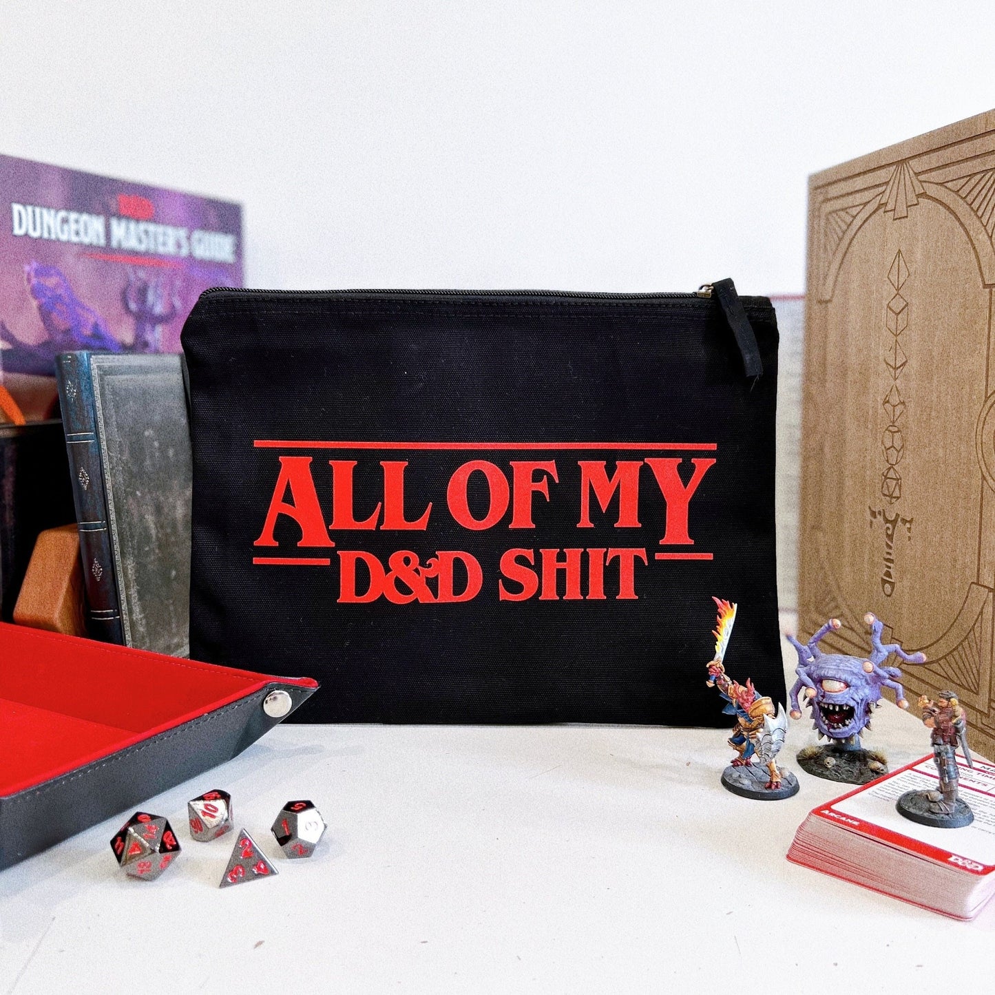 Dungeons And Dragons Dice Pouch - All Of My D&D Stuff D and D Accessory Pouch