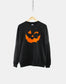 Orange Pumpkin Face Halloween Sweatshirt - Pumpkin Face Sweatshirt - Jack O'Lantern Sweater - Halloween Pumpkin Sweatshirt