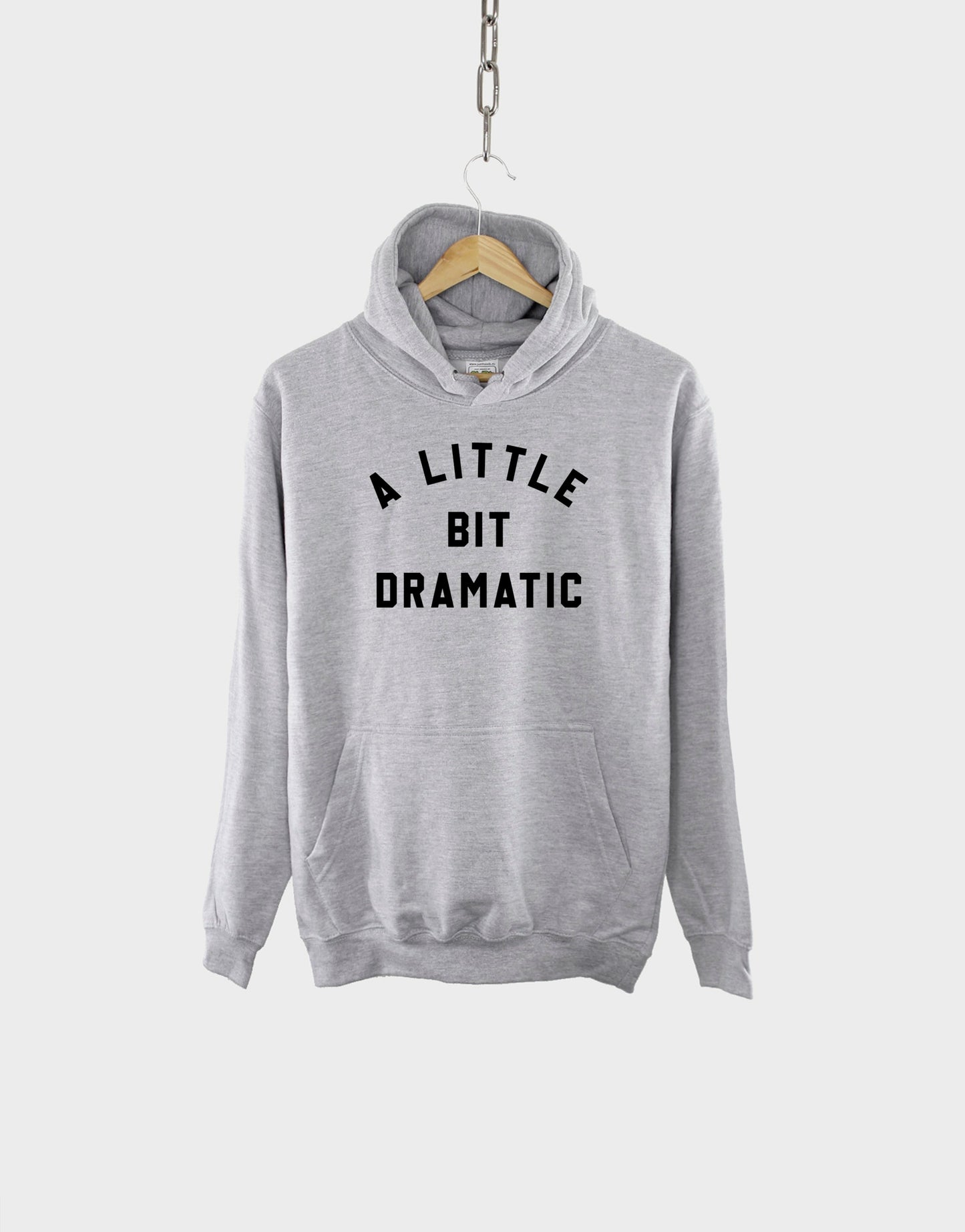 A Little Bit Dramatic Hoodie - Womens Oversized Hoodie - Black Casual Hoodie - College Aesthetic Hoodie - Trendy Hoodie - Dramatic Hoodie