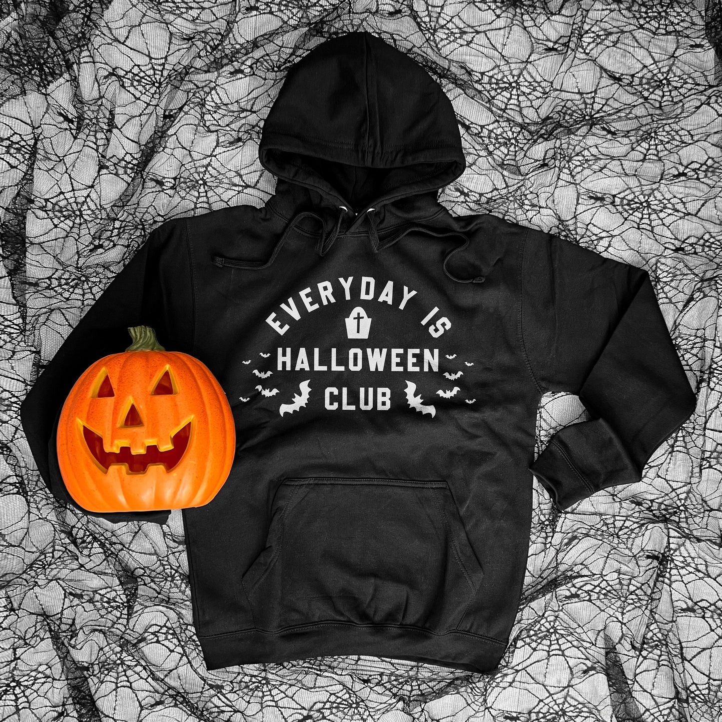 Grey Halloween Hoodie - Everyday Is Halloween Hoodie - Halloween Fashion - I Love Halloween Outfit - Halloween Gifts - Cute Halloween Hoodie