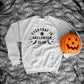 Grey Halloween Sweatshirt - Fashionable Halloween Sweatshirts - Girls Halloween Crew Neck Sweatshirt - Everyday Is Halloween Sweater