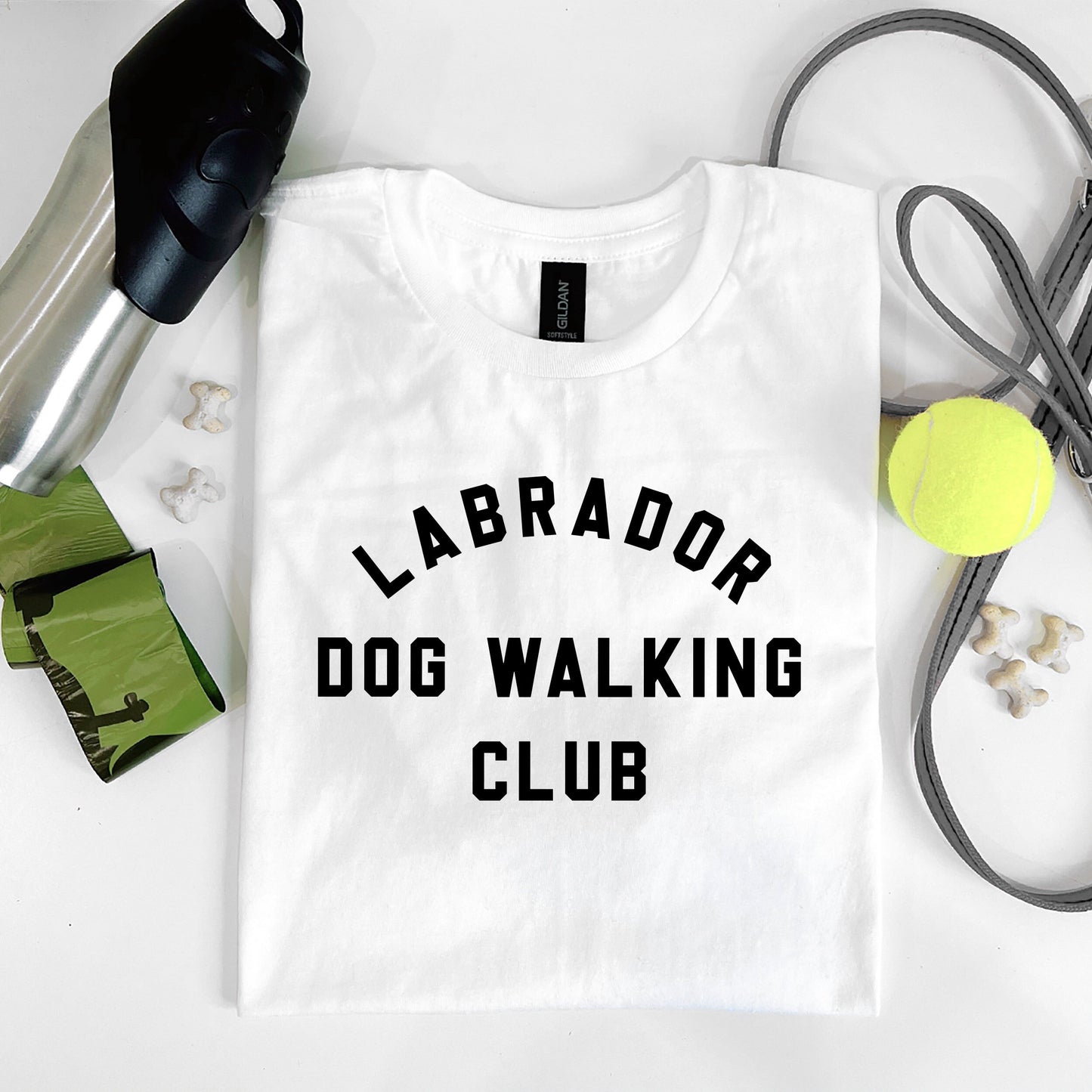 Labrador T-Shirt - Labrador Retriever Shirt - Dog Walking T-Shirt - Personalised Dog T-Shirt - Labrador Owner TShirt - Walking The Dog Shirt