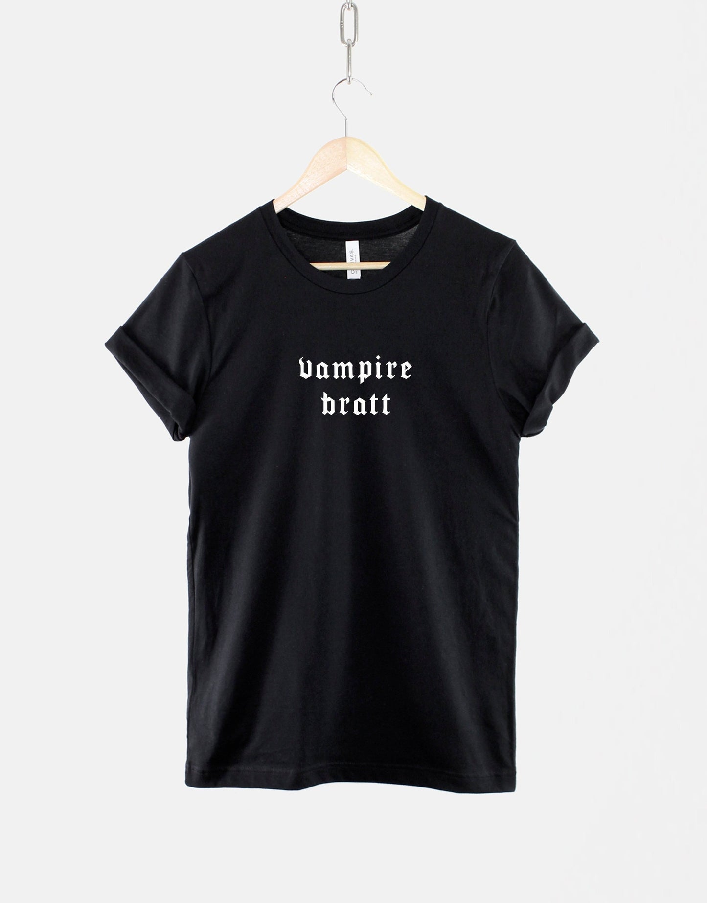 Goth Girl T-Shirt - Gothic Vampire T-Shirt - Vampire T-Shirt - Halloween Fashion - Womens Goth Aesthetic TShirt