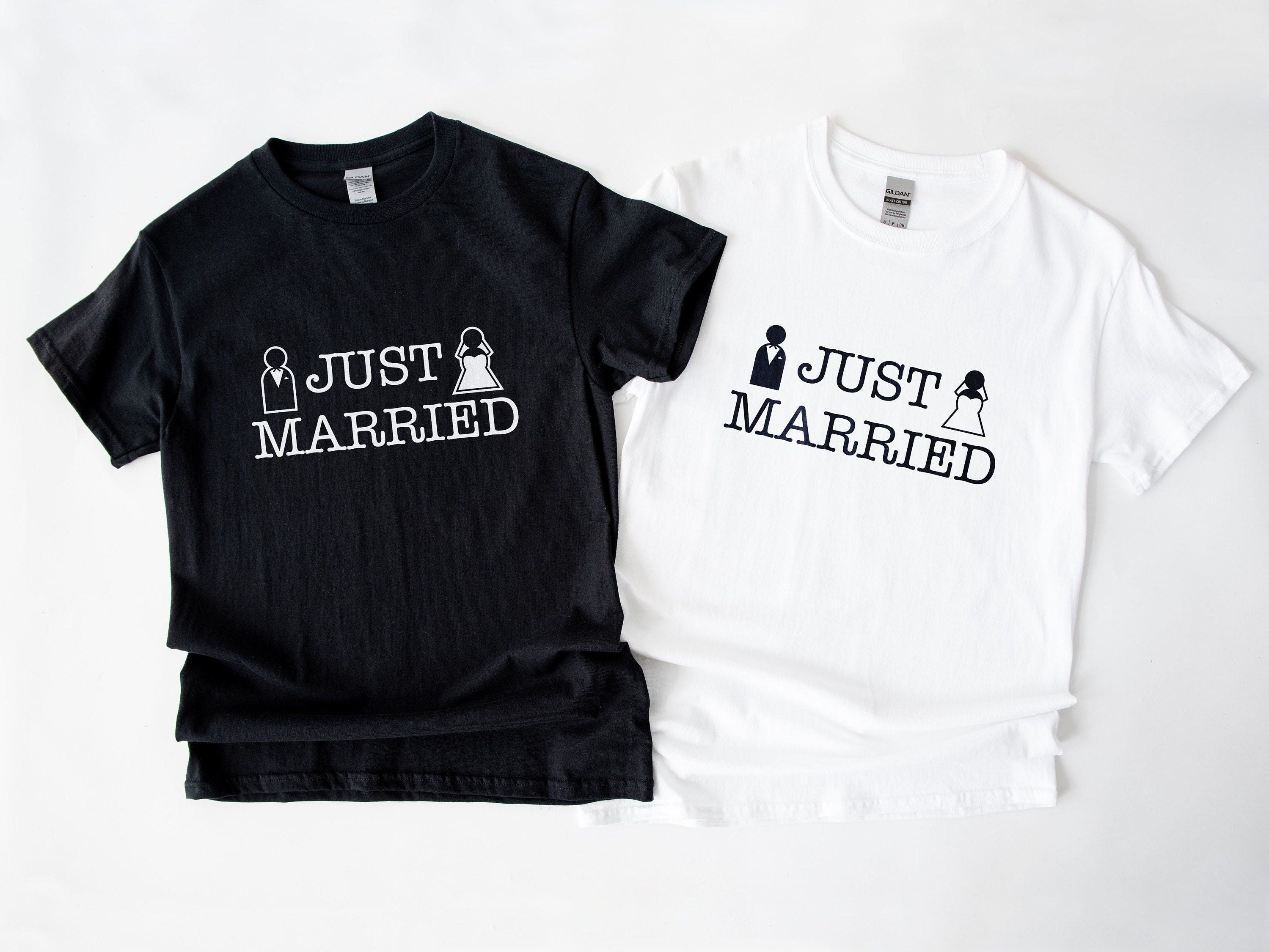 Matching Honeymoon Shirts Just Married Couples Wedding T Shirts