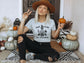 Halloween T-Shirt - Dead Inside But Caffeinated - Womens Halloween Shirt - Skeleton With Coffee T-Shirt - Female Skeleton Halloween T-Shirt