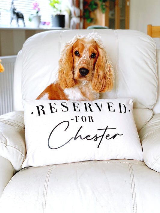 Cocker Spaniel Dog Pillow - Reserved For The Dog Pillow - Springer Spaniel Dog Cushion - Cavalier King Charles Spaniel - Spaniel Gifts