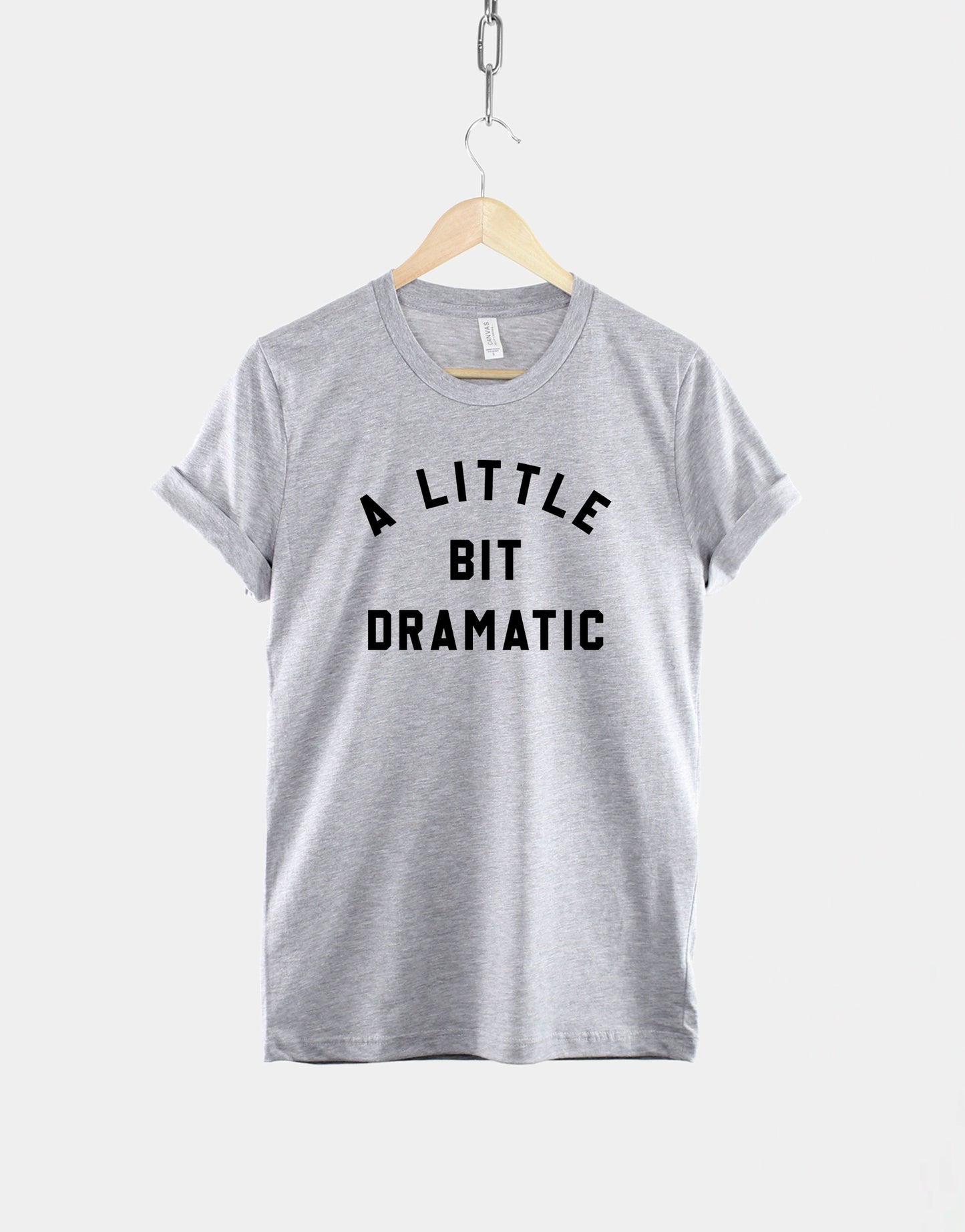 A Little Bit Dramatic Shirt - University Aesthetic Shirt - Womens Trendy T-Shirt - Casual TShirt - College Style T-Shirt - Dramatic T-Shirt