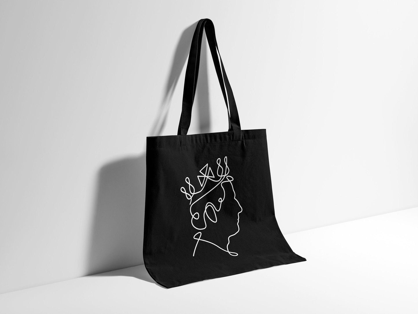 King Charles III Tote Bag - King Charles Shopping Bag - King Of England Print - King Charles Coronation Canvas Tote Bag