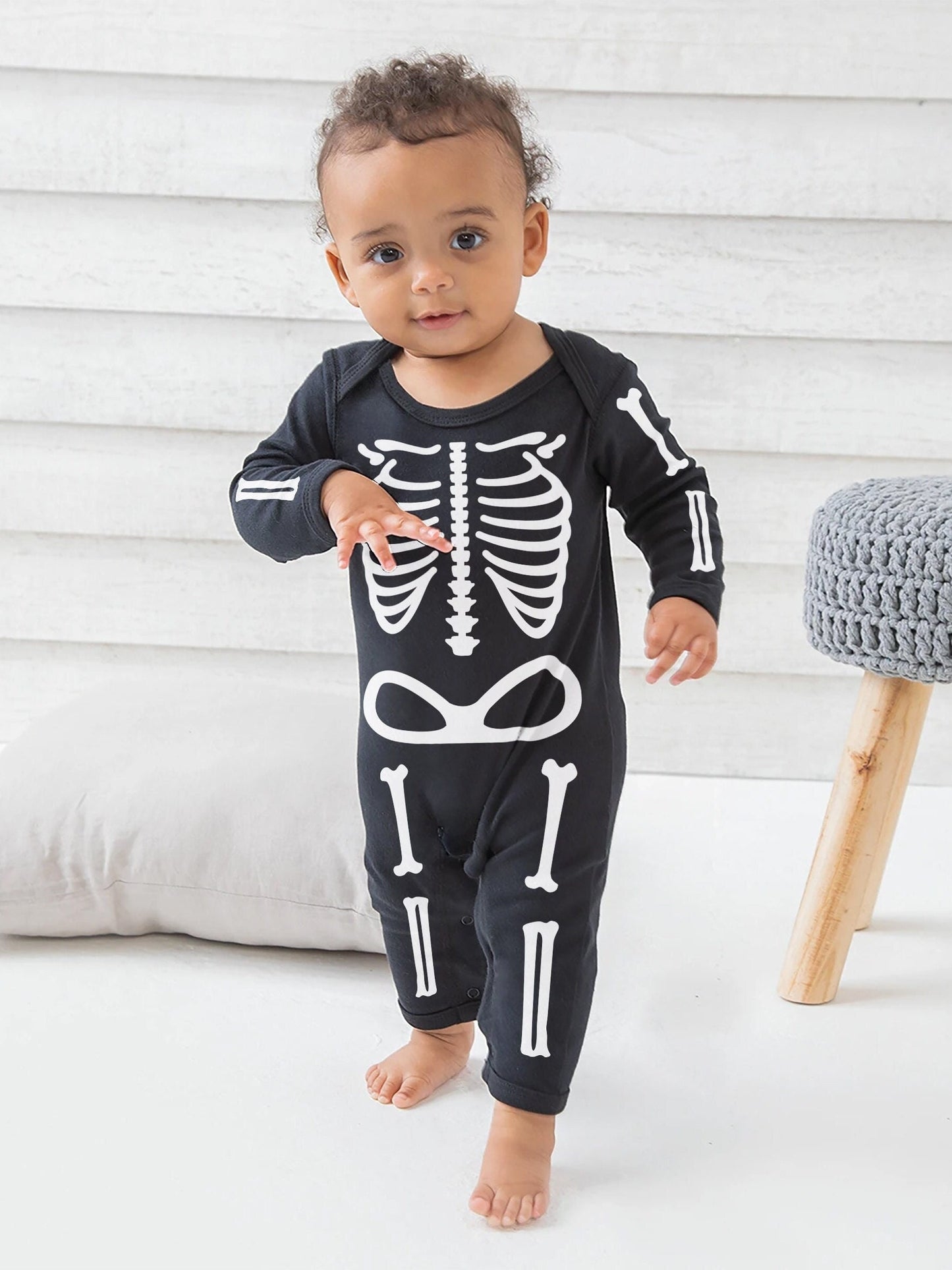 Halloween Baby Grow - Skeleton Romper Suit - Skeleton Baby Grow - Halloween Baby Costume Baby Halloween One Piece - Toddler Halloween Outfit