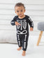 Toddler Skeleton One-Piece - Kids Skeleton All-In-One - Childrens Halloween Skeleton Bodysuit - Halloween Outfit- Toddler Halloween Costume