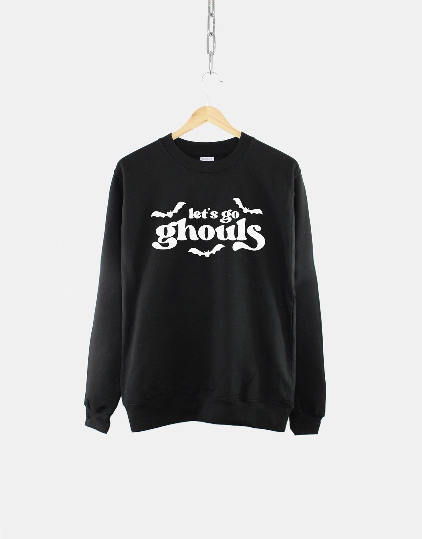 Retro Halloween Sweatshirt - Let's Go Ghouls Sweatshirt - Womens Halloween Sweater - Womens Retro Sweatshirt - Ladies Halloween Sweater