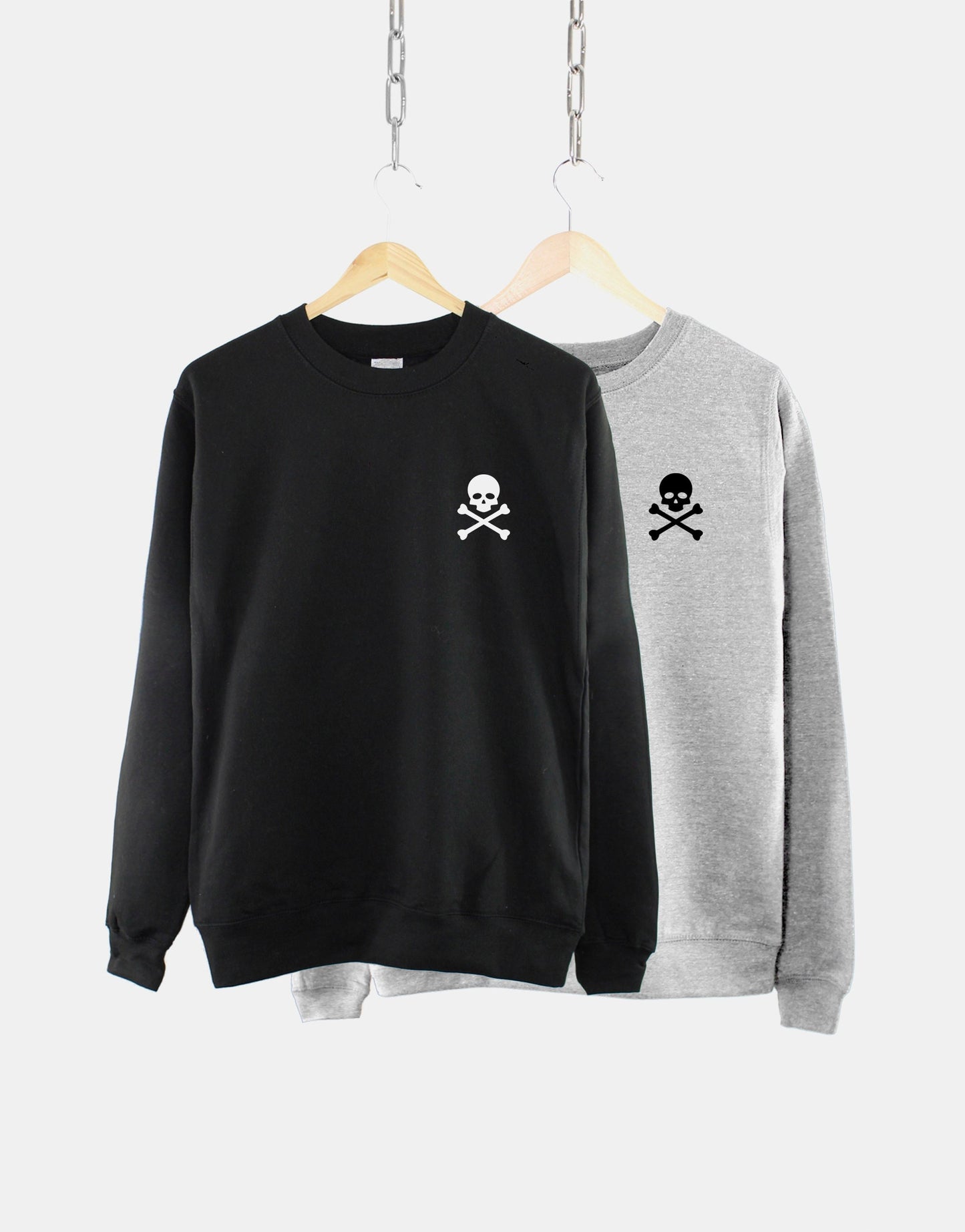 Skull And Crossbones Sweatshirt - Skull Sweatshirt - Womens Skull Sweatshirts - Skull Print Sweatshirt - Skull Cross Bones Sweatshirt