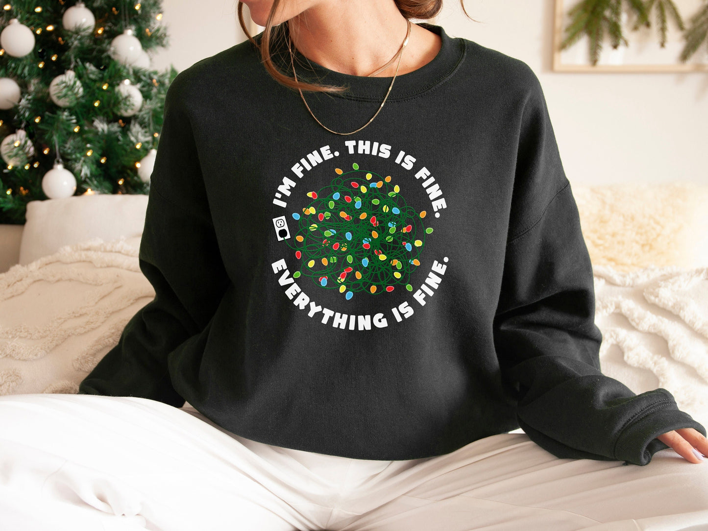 Christmas hotsell lights sweatshirt