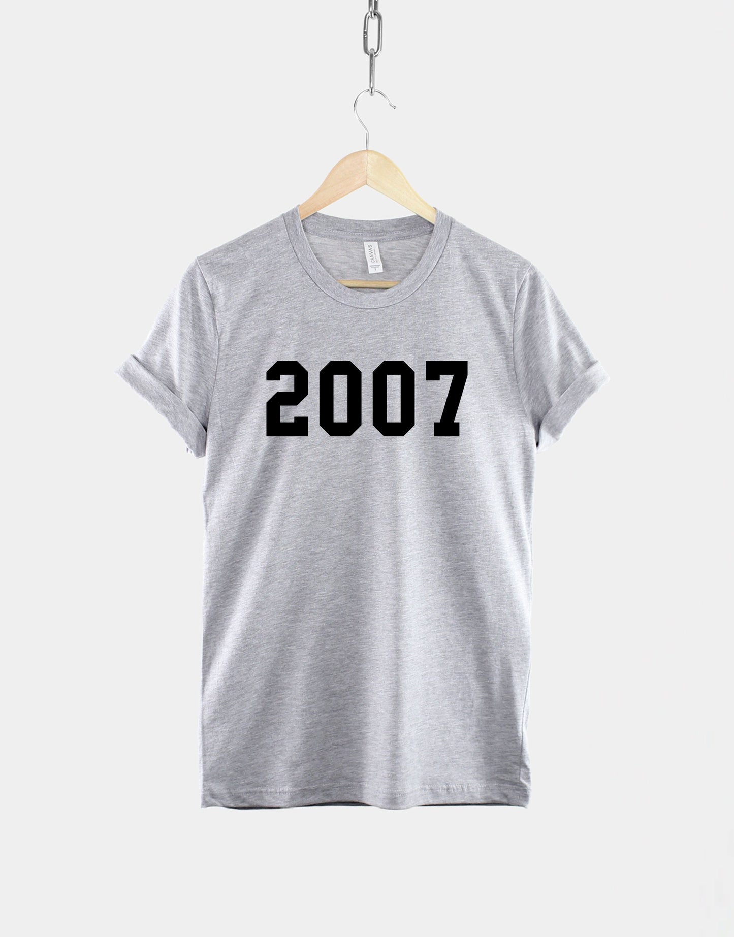 2007 16th Birthday Shirt - Made In Year Numbers T-Shirt