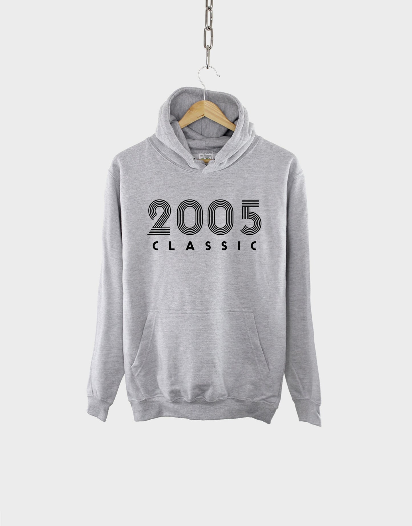 2005 Classic Retro 18th Birthday Hoodie - Mens Birth Year Numbers Hoody