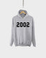 2002 21st Birthday Hoodie Shirt - Made In Year Numbers Hoody