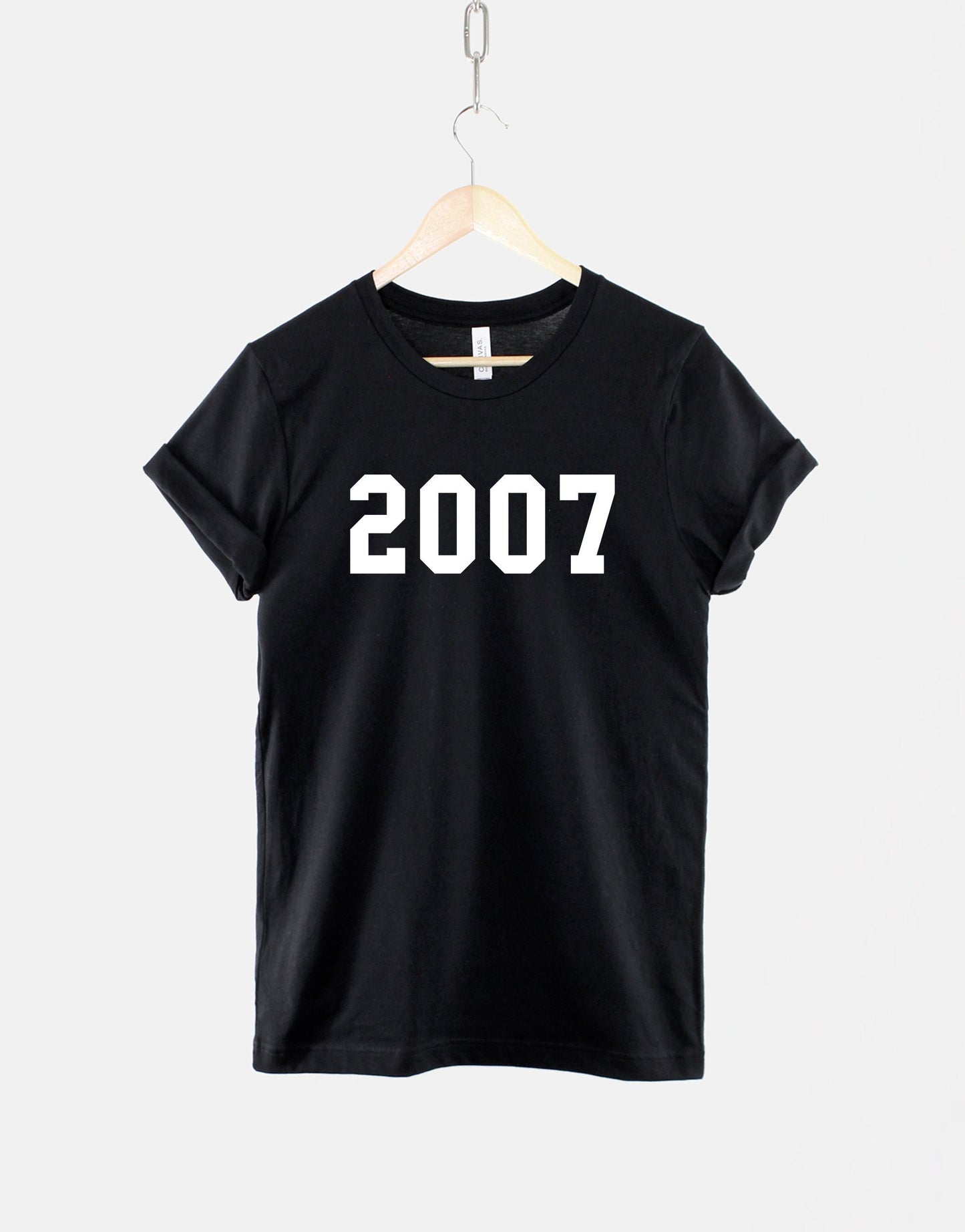 2007 16th Birthday Shirt - Made In Year Numbers T-Shirt