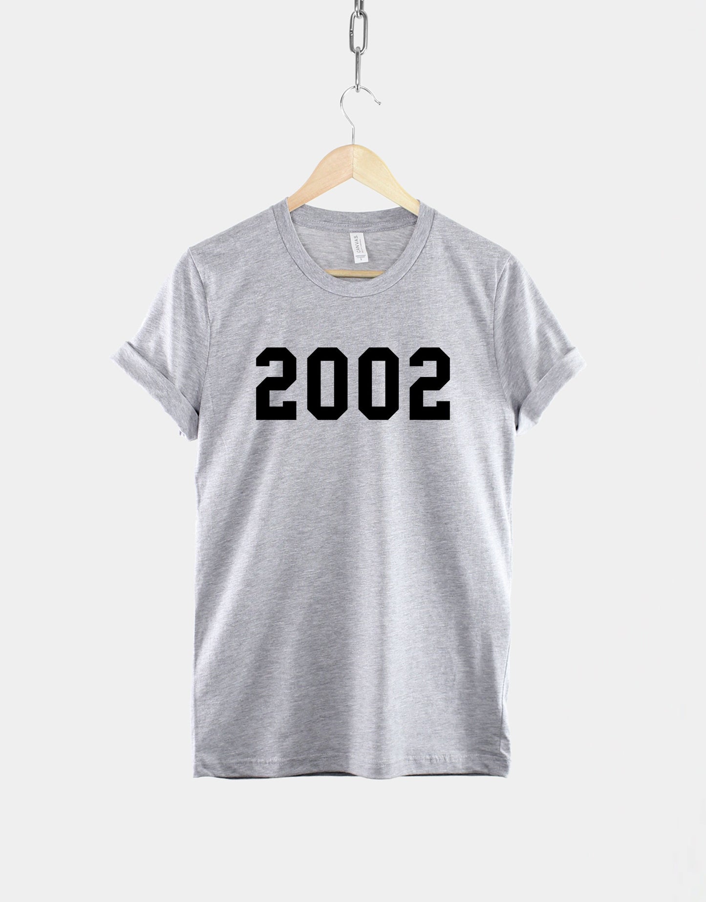 2002 21st Birthday Shirt - Made In Year Numbers T-Shirt