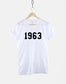 1963 60th Birthday Shirt - Made In Year Numbers T-Shirt