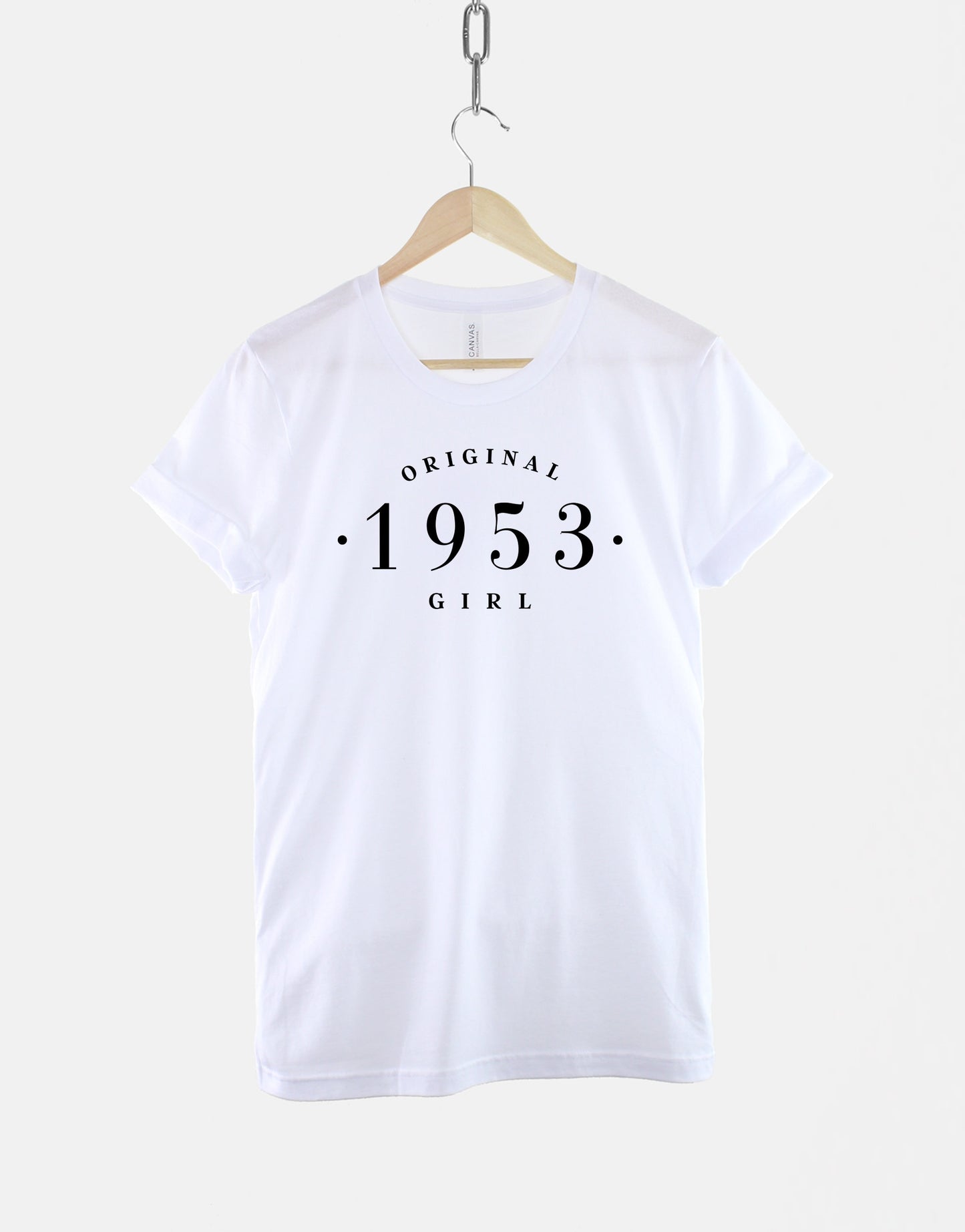 Original 1953 Girl - Womens Vintage 70th Birthday Shirt - Ladies Birth Year Numbers T-Shirt