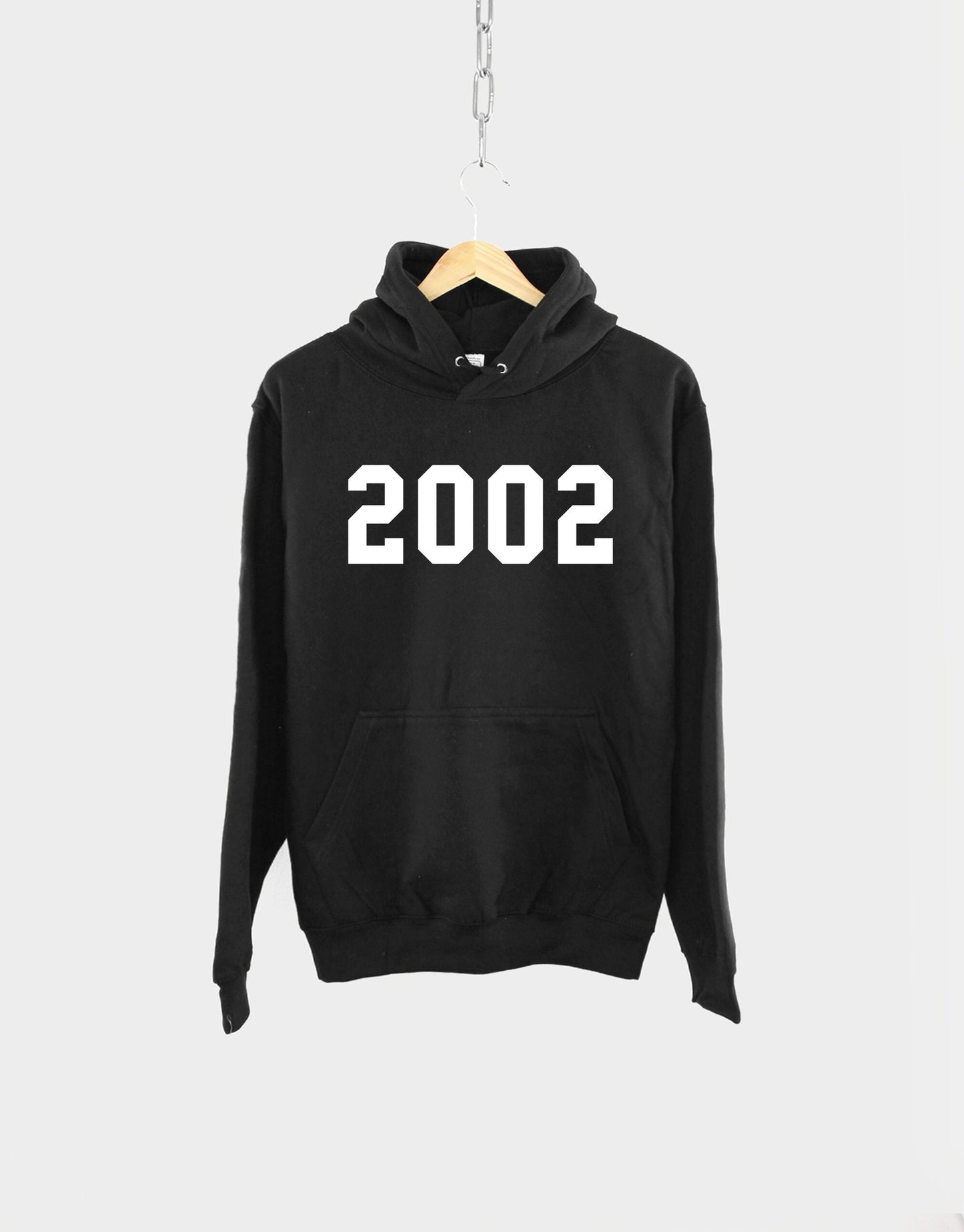 2002 21st Birthday Hoodie Shirt - Made In Year Numbers Hoody