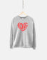 Retro Love Heart Sweatshirt - Valentines Sweatshirt - Love Sweatshirt - Valentines Day Sweater