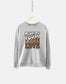 Retro Coffee Sweatshirt - Wishing you a Latte Love - Coffee Caffeine Addict Hipster Sweater