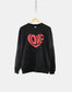 Retro Love Heart Sweatshirt - Valentines Sweatshirt - Love Sweatshirt - Valentines Day Sweater