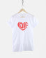 Retro Love Heart T-Shirt - Valentines Day Shirt - Retro Love TShirt - Red Love Heart T-Shirt