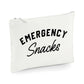 Emergency Snacks Zip Pouch - Emergency Snacks Pouch - Emergency Snack Bag - Emergency Candy Zip Pouch - Pouch For Snacks - Kids Snack Bag