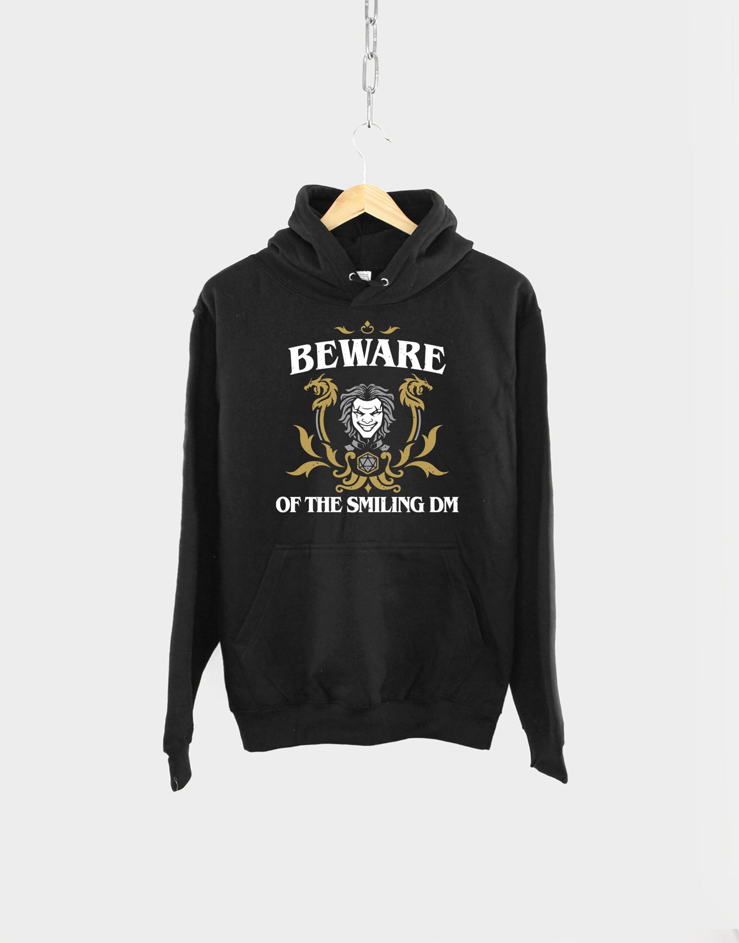 Beware Of The Smiling DM Hoodie - Dungeon Master Hoodie - Dungeons And Dragons Hoodie - D&D Smiling DM Hoodie