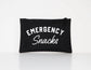 Emergency Snacks Zip Pouch - Emergency Snacks Pouch - Emergency Snack Bag - Emergency Candy Zip Pouch - Pouch For Snacks - Kids Snack Bag