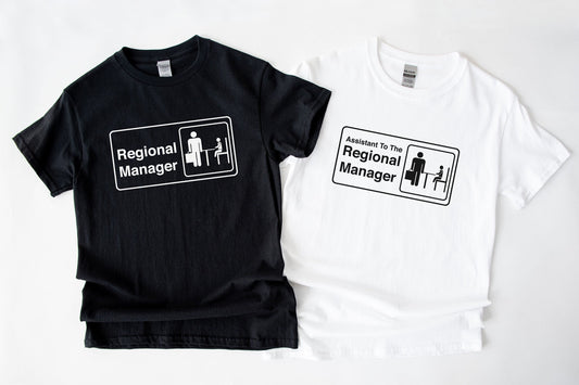 Regional Manager T-Shirt - Assistant to The Regional Manager Matching Shirts - Dad and Son Matching Shirts - Father Daughter Shirts