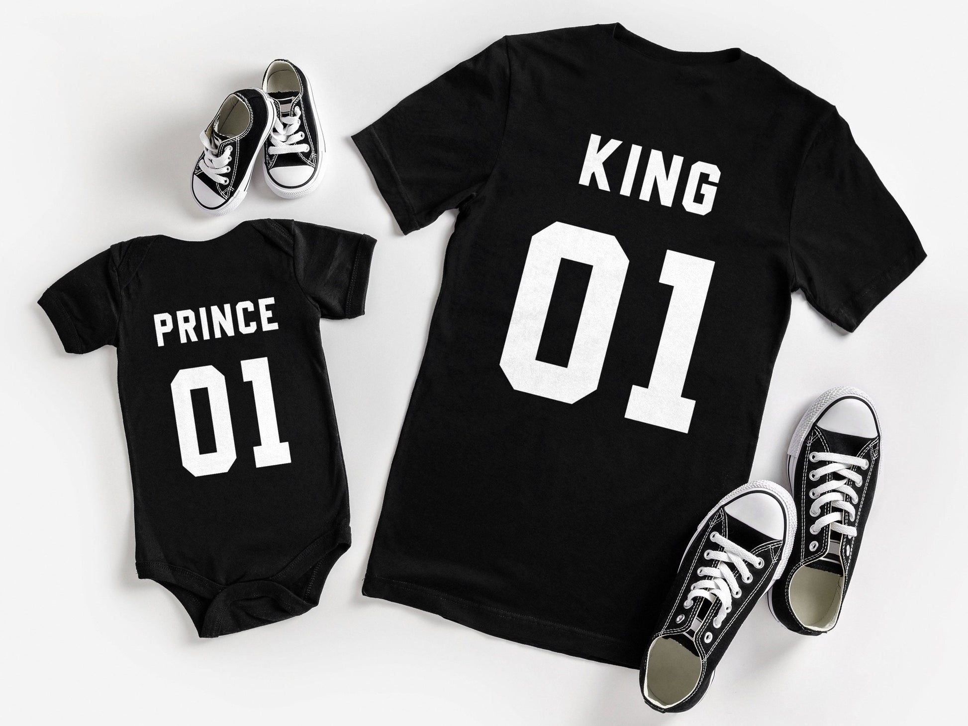 King Queen Prince, Matching Family Shirts, Unisex