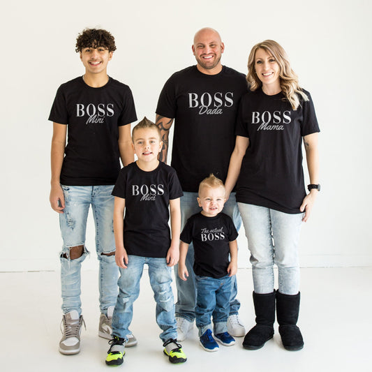 Matching Family T-Shirts - Family Boss Shirts - Boss Mama And Mini Boss - Family Matching Outfit - Family Matching Shirts