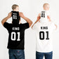 King And Prince T-Shirt Set - Father and Son Matching Shirts And Baby Grow- Daddy And Son TShirts - New Dad Baby Gift