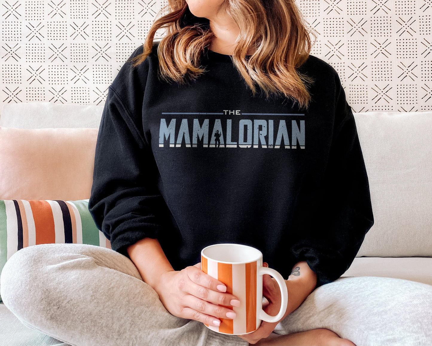 The Mamalorian Sweatshirt - Mum Sweatshirt - Best Mum In The Galaxy - Mother Son Mama Daughter Matching Sweatshirts