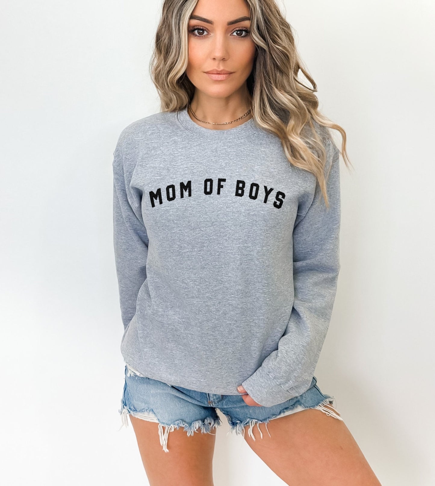 Mum Of Boys Sweatshirt - Mom Of Boys Sweater - Mother Of Boys Jumper - Personalised Mama Sweatshirt