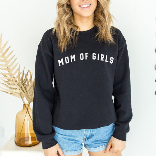 Mum Of Girls Sweatshirt - Mom Of Girls Sweater - Mother Of Girls Jumper - Personalised Mama Sweatshirt