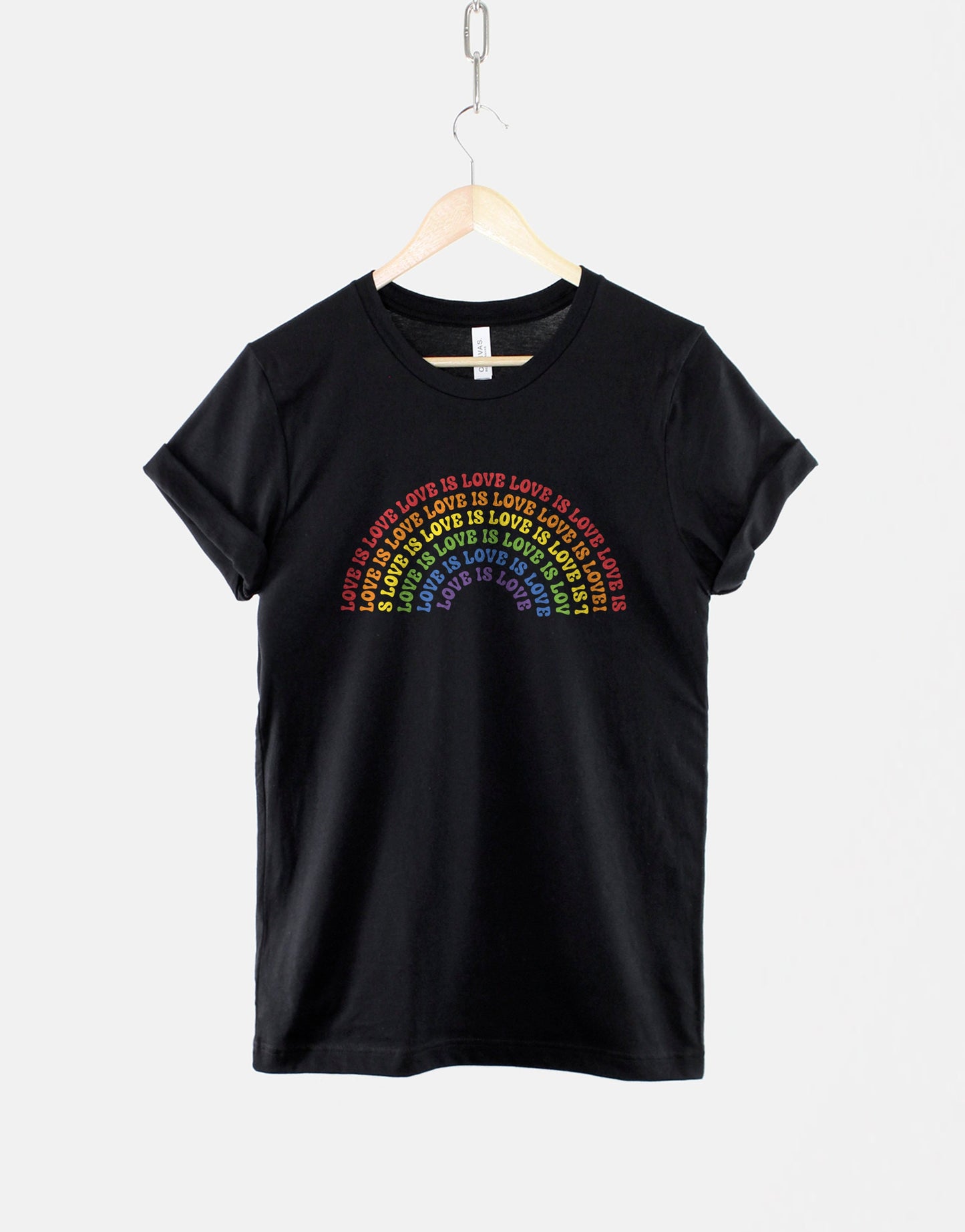 Pride Rainbow T-Shirt - Retro Pride Shirt - Love is Love TShirt - Gay Pride Shirt - LGBT T-Shirt - Pride Month Shirt