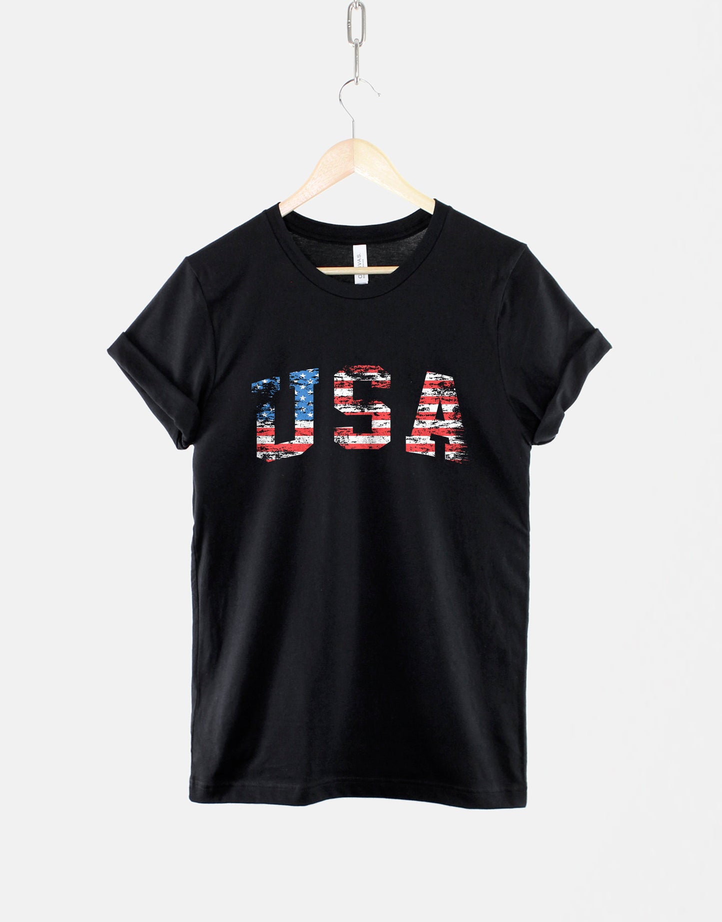 USA Shirt - USA Flag Shirt - Patriotic USA T-Shirt - 4th Of July TShirt - Distressed American Flag Shirt - Independence Day T-Shirt