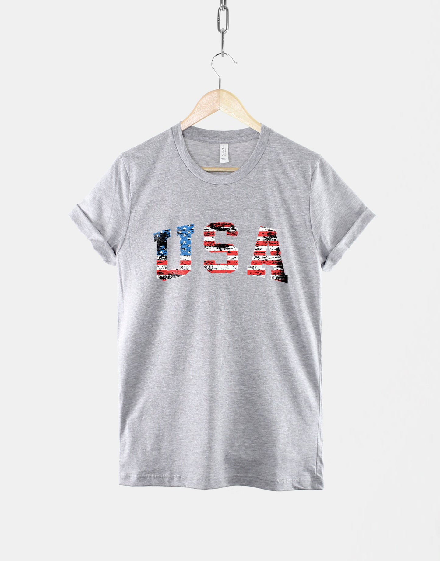 USA Shirt - USA Flag Shirt - Patriotic USA T-Shirt - 4th Of July TShirt - Distressed American Flag Shirt - Independence Day T-Shirt