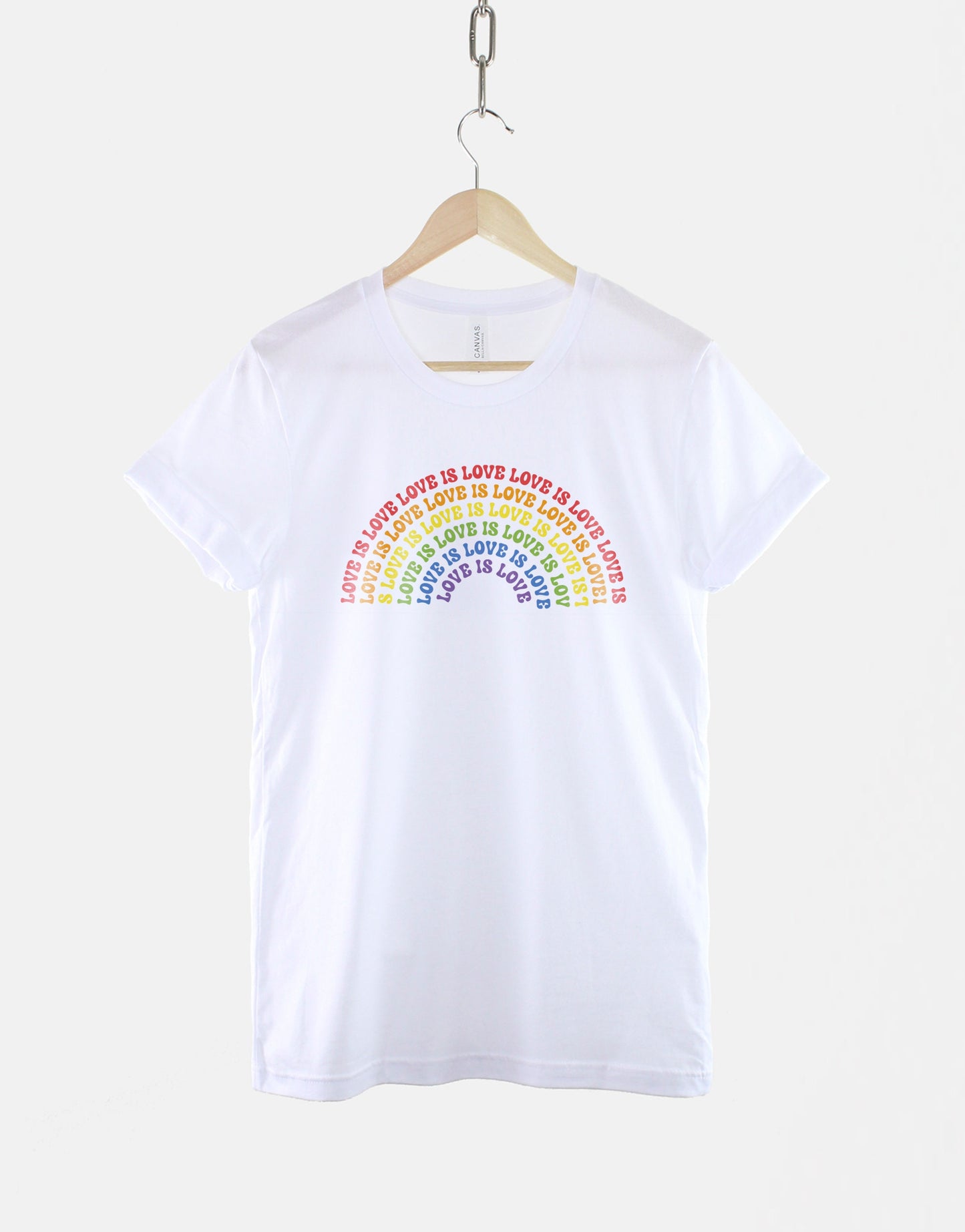 Pride Rainbow T-Shirt - Retro Pride Shirt - Love is Love TShirt - Gay Pride Shirt - LGBT T-Shirt - Pride Month Shirt