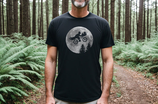 The Dadalorian Shirt - Moon Mando T-Shirt - Dadalorian Fathers Day Shirt - Mando And Child BMX T-Shirt - Dad T-Shirts